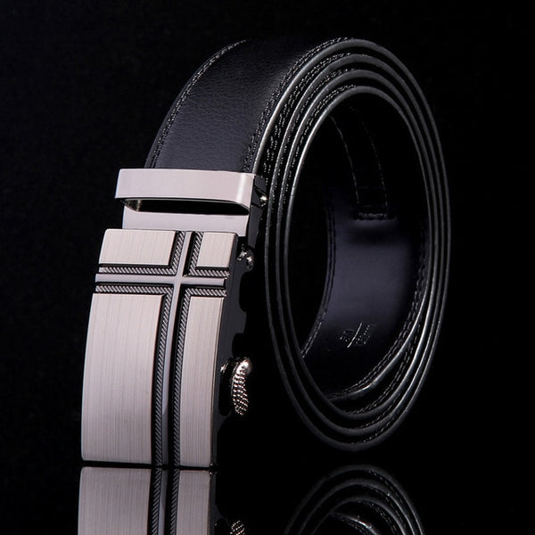 2019 New Male Designer Automatic Buckle Cowhide Leather men belt Famous Brand Belt Luxury belts for men Ceinture Homme