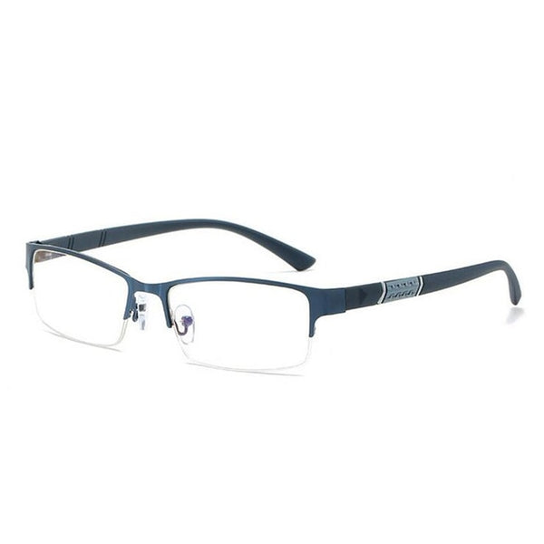 Half Metal Frame Nearsighted Glasses Unisex Ultralight Business Student Square Short-sighted Glasses Diopter 0 -0.5 -1.0 To -6.0