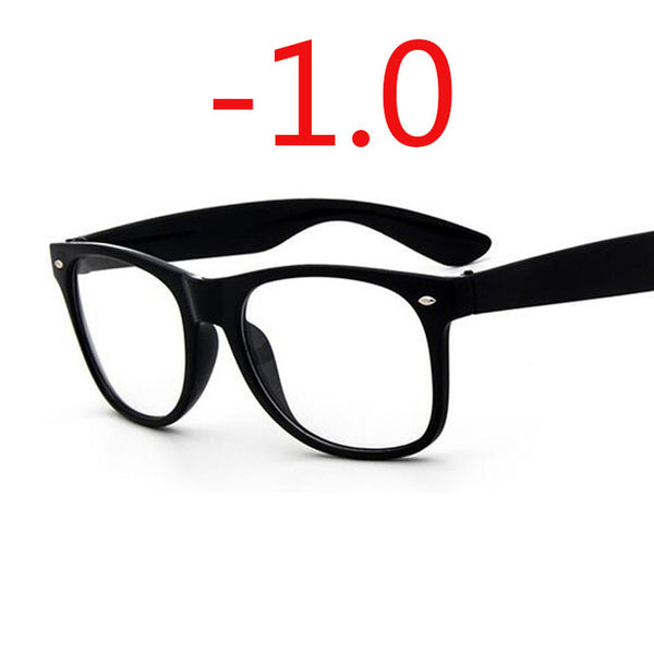 Finished Myopia glasses Transparent White Plastic Frame 2140 Eyewear Diopters 0 -0.5 -1 -1.5 -2 -2.5 -3 -3.5 -4 -4.5 -5 -5.5 -6