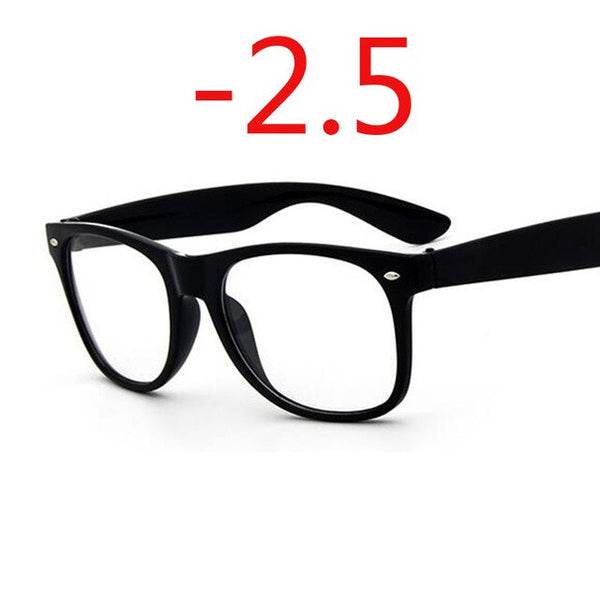 Finished Myopia glasses Transparent White Plastic Frame 2140 Eyewear Diopters 0 -0.5 -1 -1.5 -2 -2.5 -3 -3.5 -4 -4.5 -5 -5.5 -6