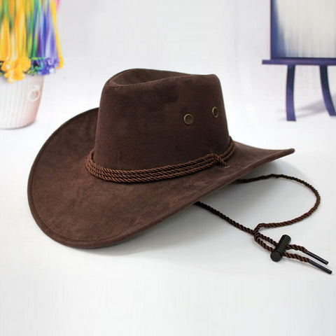 Men's Visor Western Cowboy Hat Western Cowboy Hat Men Riding Cap Fashion Accessory Wide Brimmed Crushable Crimping Gift