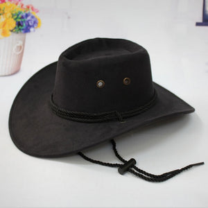 Men's Visor Western Cowboy Hat Western Cowboy Hat Men Riding Cap Fashion Accessory Wide Brimmed Crushable Crimping Gift