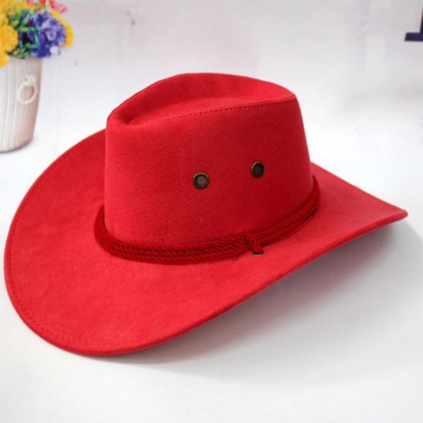 Men's Visor Western Cowboy Hat Western Cowboy Hat Men Riding Cap Fashion Accessory Wide Brimmed Crushable Crimping Gift