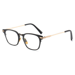 SHAUNA Retro Classic Unisex Square Glasses Eyewear Men Women Vintage Eyeglasses Anti-Blue Light Lens Glasses Frame