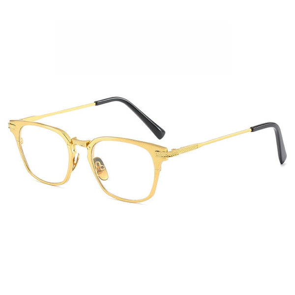 SHAUNA Retro Classic Unisex Square Glasses Eyewear Men Women Vintage Eyeglasses Anti-Blue Light Lens Glasses Frame