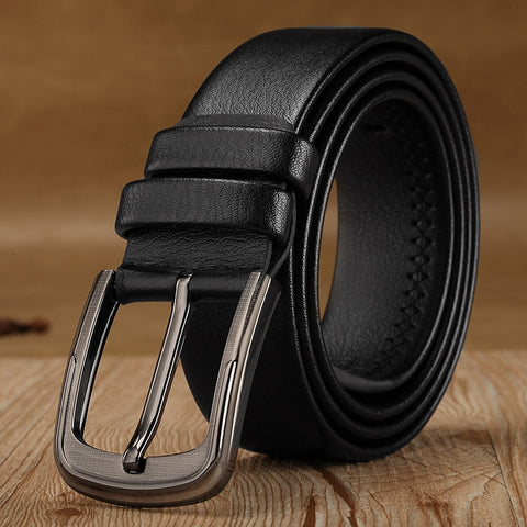 2019 Business Men Belts Of Leather Luxury Design Pin Buckle Belts For Jeans Brown Retro Waist Strap Belt Classic ceinture homme