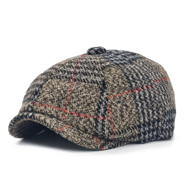 Peaky Blinders Men Berets Hat Autumn New Vintage Herringbone Octagon Cap Women'S Casual Pumpkin Hat Gatsby Flat Beret Hats