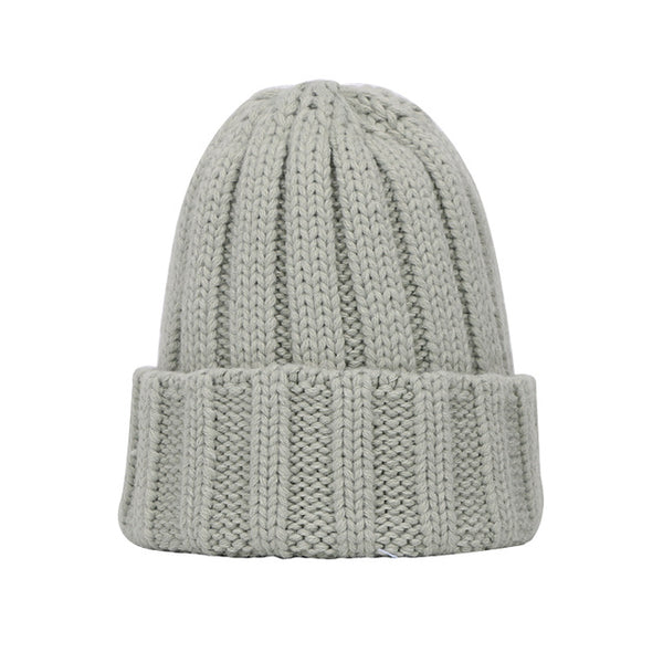 New Fashion Knitted Beanie Hat Women's Outdoor Girls Hedging Hat Autumn And Winter Warm Beanie Candy Solid Color Women Thick Cap