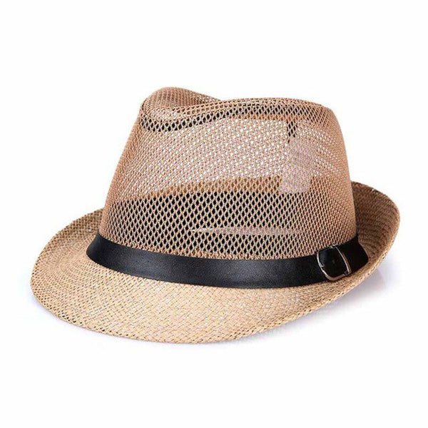 Fashion trend cowboy hats men's jazz hat summer casual breathable men women soft  summer high quality mesh cap vintage bone