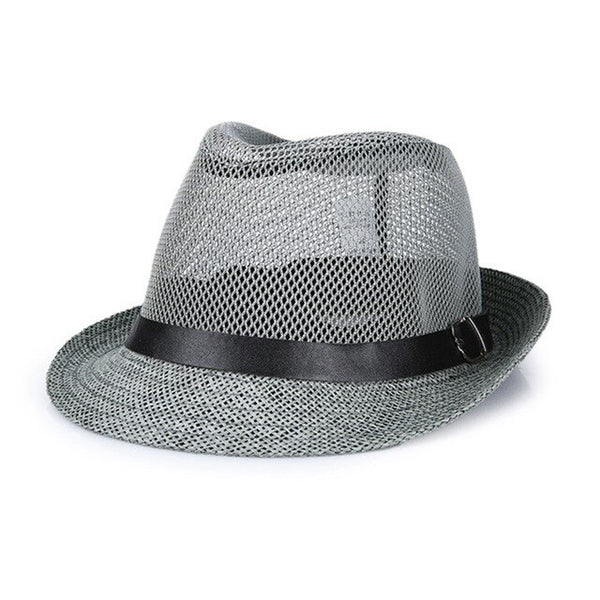 Fashion trend cowboy hats men's jazz hat summer casual breathable men women soft  summer high quality mesh cap vintage bone