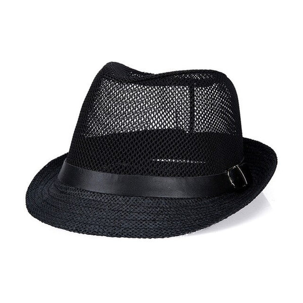 Fashion trend cowboy hats men's jazz hat summer casual breathable men women soft  summer high quality mesh cap vintage bone