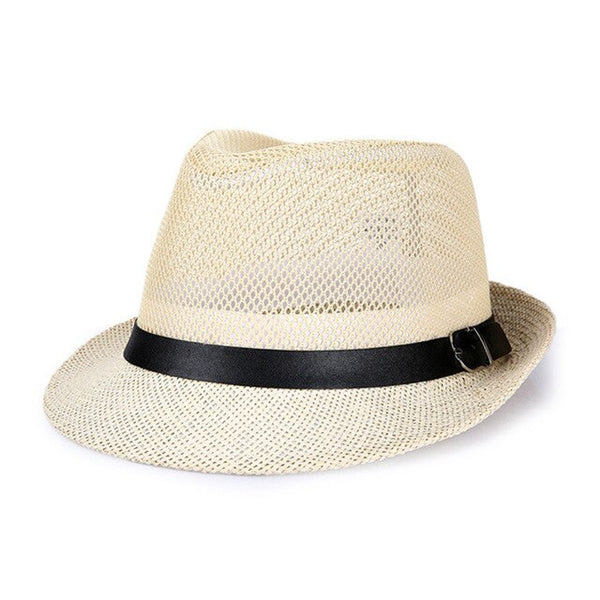 Fashion trend cowboy hats men's jazz hat summer casual breathable men women soft  summer high quality mesh cap vintage bone