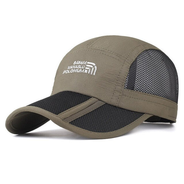 Mesh Folding Baseball Cap Men's and Women's Sport Outdoor Breathable New High-quality Sun Hat Outdoor Fishing Quick-drying Cap