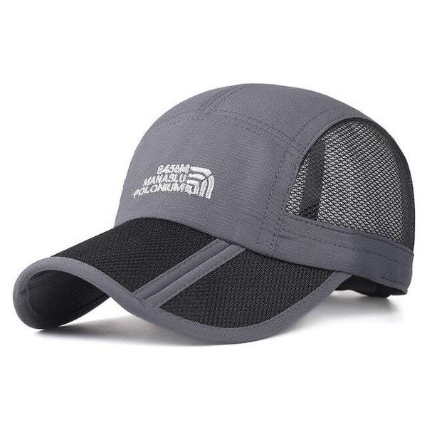 Mesh Folding Baseball Cap Men's and Women's Sport Outdoor Breathable New High-quality Sun Hat Outdoor Fishing Quick-drying Cap