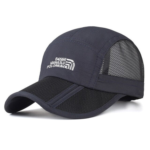 Mesh Folding Baseball Cap Men's and Women's Sport Outdoor Breathable New High-quality Sun Hat Outdoor Fishing Quick-drying Cap