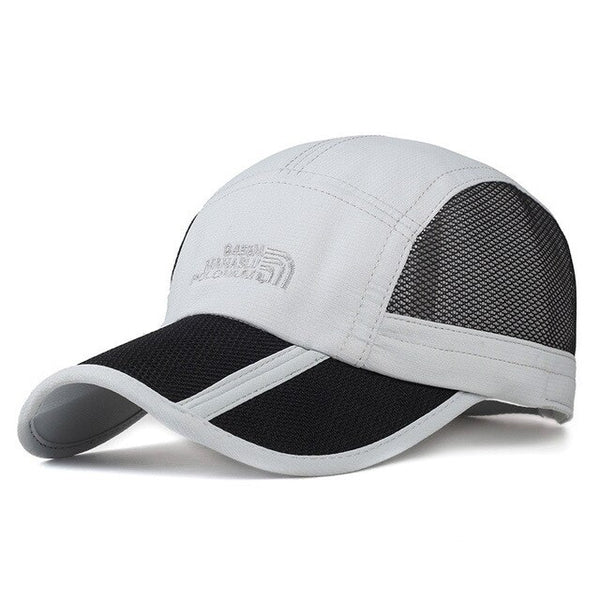 Mesh Folding Baseball Cap Men's and Women's Sport Outdoor Breathable New High-quality Sun Hat Outdoor Fishing Quick-drying Cap