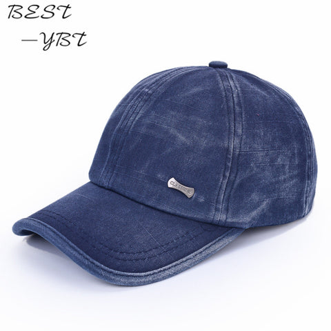 Fashion Casual new Korean washed Baseball Cap Hat Cotton men's copper standard spring cap