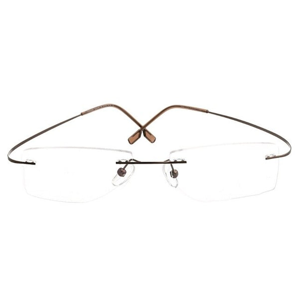 Fashion Metal Rimless Eye Glasses Eyeglasses Frame Spectacle Frames