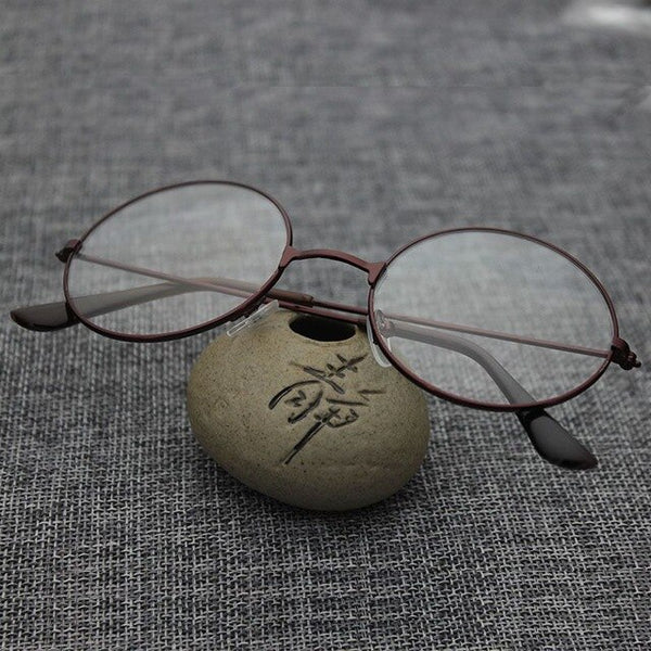 New Unisex Women Men Retro Large Round Oversized Metal Frame Eyeglasses Glasses