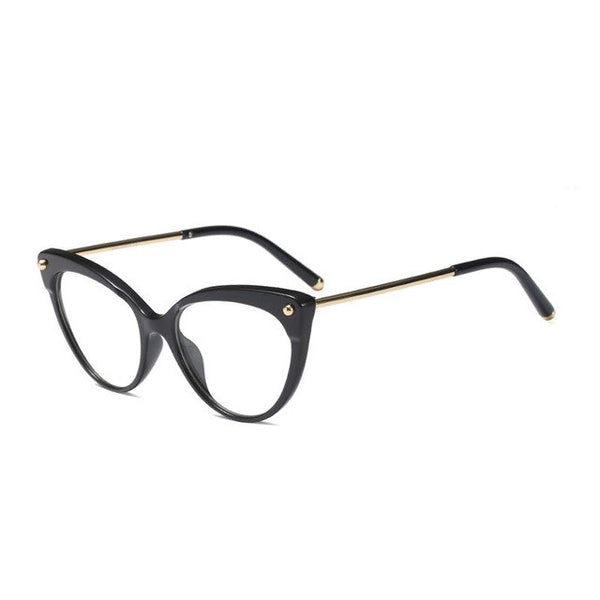 Seemfly Cat Eye Glasses Women Men Female Eyeglasses TR90 Optical Fashion Retro Eyewear Cateye Clear Lens Vintage Spectacles