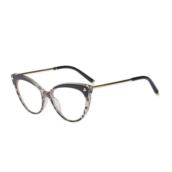 Seemfly Cat Eye Glasses Women Men Female Eyeglasses TR90 Optical Fashion Retro Eyewear Cateye Clear Lens Vintage Spectacles