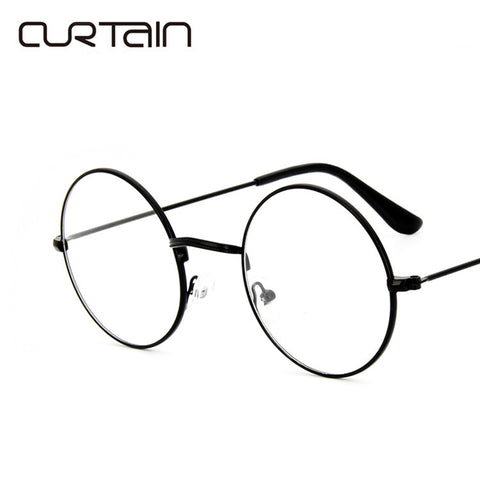 2019 Men Women Round Retro Metal Frame Eyeglass Vintage Lens Glasses Male Female Circle Plain Mirror Optical Eyeglasses frames