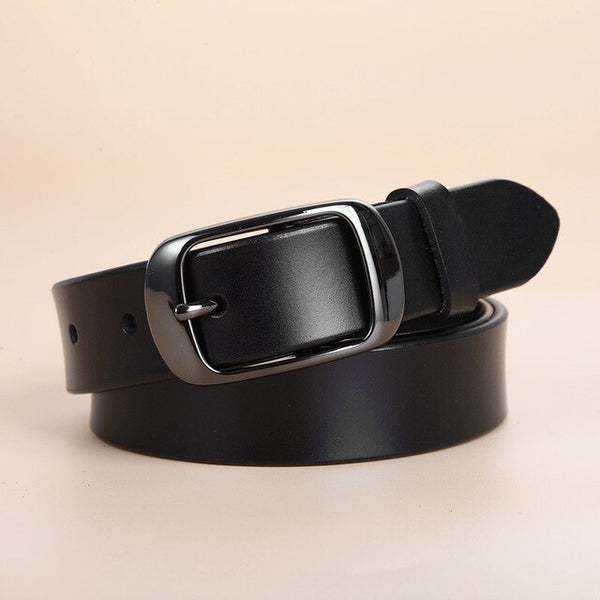 New Fashion Genuine Leather cowhid Belt,Women's Without Drilling Luxury Jeans Belts luxury quality designer belt women 2.8cm