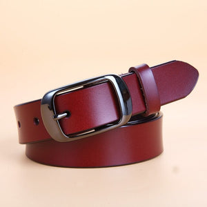 New Fashion Genuine Leather cowhid Belt,Women's Without Drilling Luxury Jeans Belts luxury quality designer belt women 2.8cm