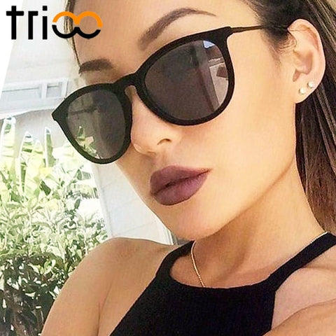 TRIOO Polarized Mirror Sunglasses For Women Luxury Brand Color Lens Oculos Fashion Sun Glasses Female Classic Designer Shades