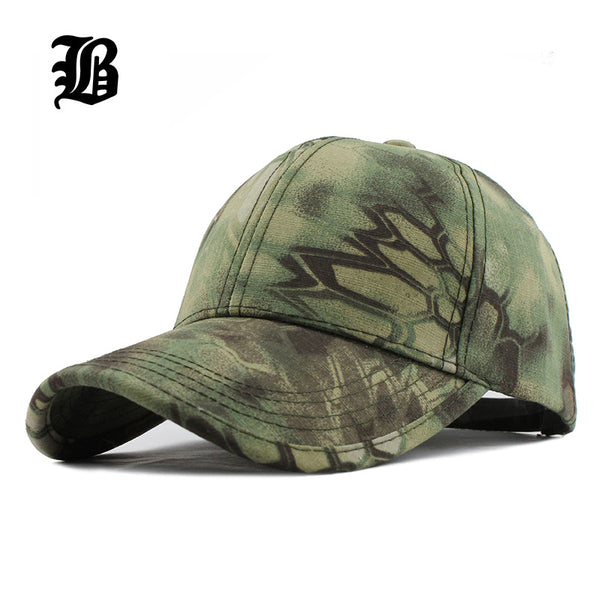 [FLB] Men's Snapback Camouflage Tactical Hat Army Tactical Baseball Cap Head Camouflage Caps Sun Hat  Hats for Men and WomenF221