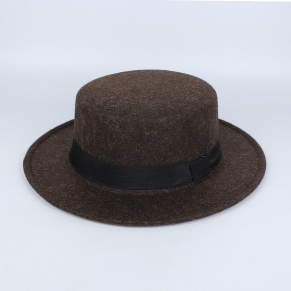 Women's Bowler Pork Pie Hats Winter Men Fedora Jazz Top Hat For Man Gentlman Winter Beret Woolen Felt Fedora Cap Bone Gorro 2018