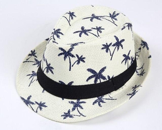 2018 Kids Summer Jazz Caps Men's Beach Jazz Hat Topper Casual Cap Unisex Lady Panama Hat