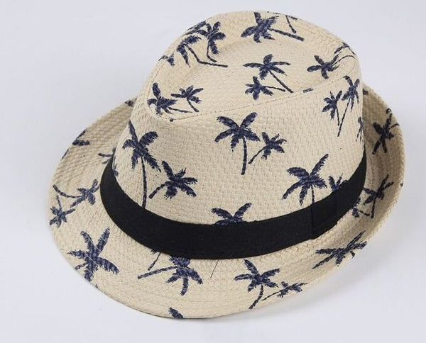 2018 Kids Summer Jazz Caps Men's Beach Jazz Hat Topper Casual Cap Unisex Lady Panama Hat