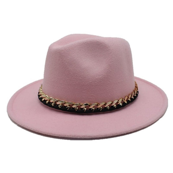 Seioum New Fashion Wool Pork Pie Boater jazz Top Hat For Women's Men's Felt Wide Brim Fedora Gambler Hat