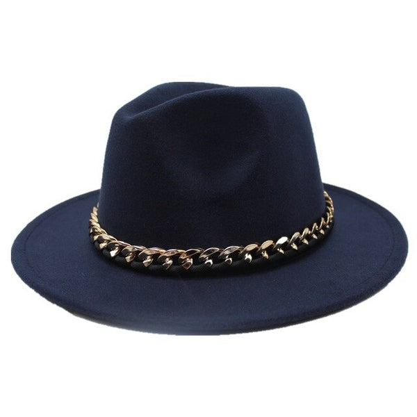 Seioum New Fashion Wool Pork Pie Boater jazz Top Hat For Women's Men's Felt Wide Brim Fedora Gambler Hat