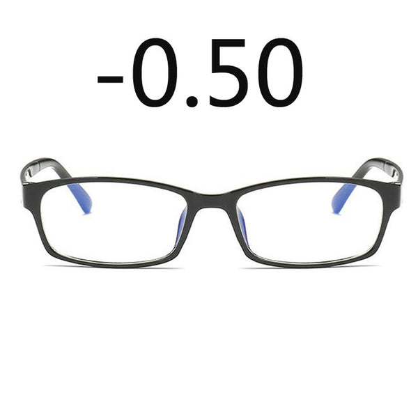 Anti-Blu-ray Prescription Nearsighted Glasses Women Men Cheap Desginer Anti-fatigue Finished Myopia Glasses -0.5 -1.0 -2.0 -6.0