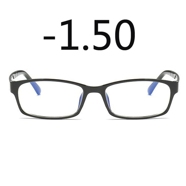 Anti-Blu-ray Prescription Nearsighted Glasses Women Men Cheap Desginer Anti-fatigue Finished Myopia Glasses -0.5 -1.0 -2.0 -6.0