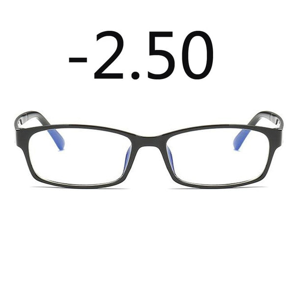 Anti-Blu-ray Prescription Nearsighted Glasses Women Men Cheap Desginer Anti-fatigue Finished Myopia Glasses -0.5 -1.0 -2.0 -6.0