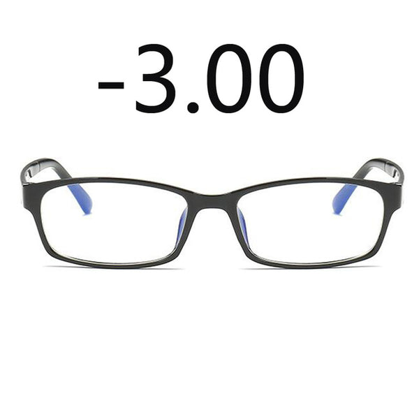 Anti-Blu-ray Prescription Nearsighted Glasses Women Men Cheap Desginer Anti-fatigue Finished Myopia Glasses -0.5 -1.0 -2.0 -6.0