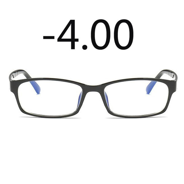 Anti-Blu-ray Prescription Nearsighted Glasses Women Men Cheap Desginer Anti-fatigue Finished Myopia Glasses -0.5 -1.0 -2.0 -6.0