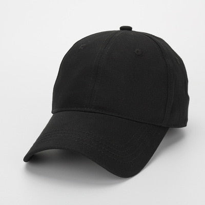 women's cap men solid unisex black women men's baseball cap men female cap black baseball cap women