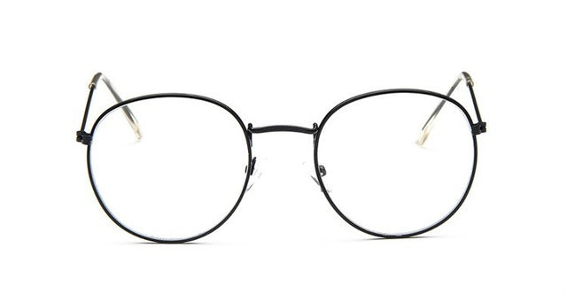 Round Glasses Frame Woman Men Glasses Retro Myopia Optical Frames Metal Clear lens Black Silver Gold Eyeglasses Oculos De Grau