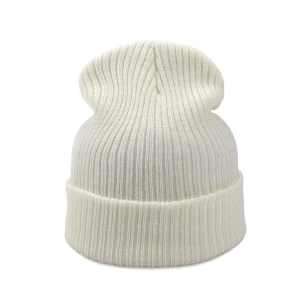 New Women's winter hats Unisex Man Beanies Knitted cap Simple plain warm Boy girl hat Solid color gorras casquette touca 2017