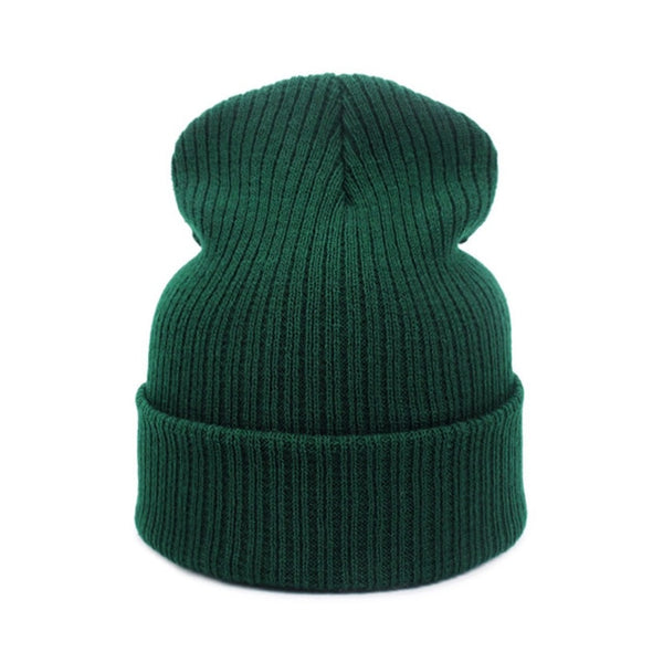 New Women's winter hats Unisex Man Beanies Knitted cap Simple plain warm Boy girl hat Solid color gorras casquette touca 2017