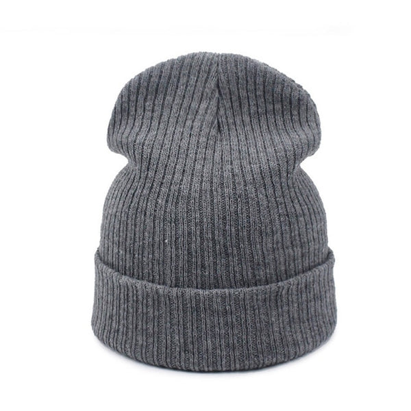 New Women's winter hats Unisex Man Beanies Knitted cap Simple plain warm Boy girl hat Solid color gorras casquette touca 2017