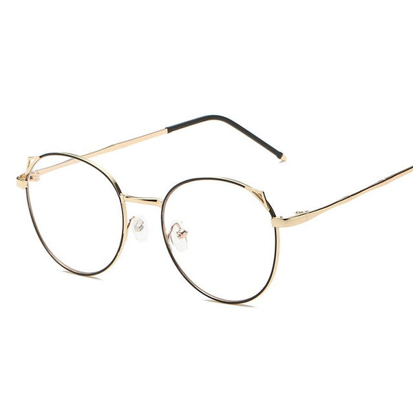 Fashion glasses 2018 female oval metal frame women's glasses transparent clear glasses  Glasses Men