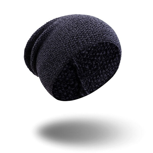 Plain Skullies Beanies Men Acrylic Casual Ski Hat For Boy Spring Autumn Slouchy Cap Women's Solid Unisex Soft Knitted Hat Female