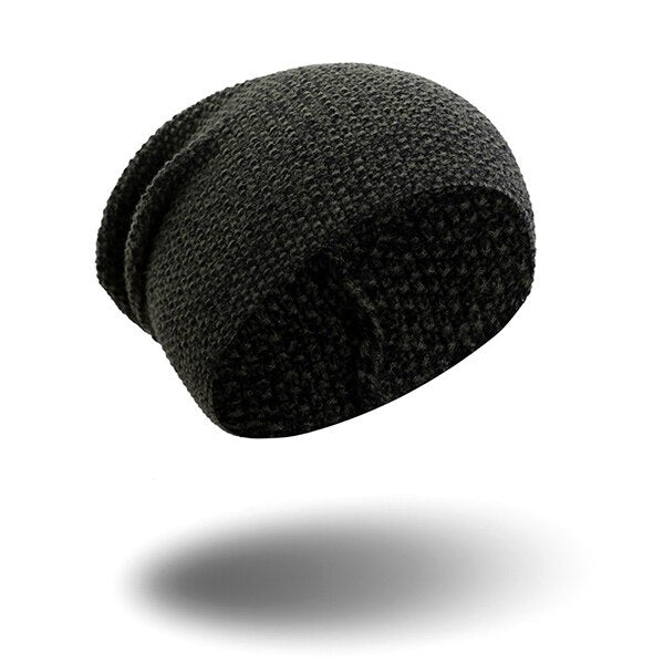 Plain Skullies Beanies Men Acrylic Casual Ski Hat For Boy Spring Autumn Slouchy Cap Women's Solid Unisex Soft Knitted Hat Female