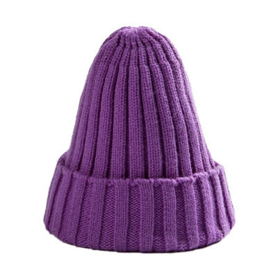 Hat Female Unisex Cotton Blends Solid Warm Soft HIP HOP Knitted Hats Men Winter Caps Women's Skullies Beanies For Girl Wholesale