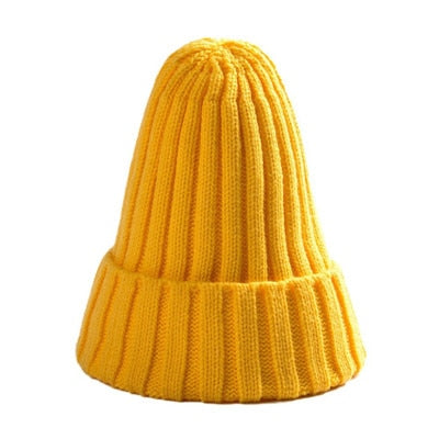 Hat Female Unisex Cotton Blends Solid Warm Soft HIP HOP Knitted Hats Men Winter Caps Women's Skullies Beanies For Girl Wholesale